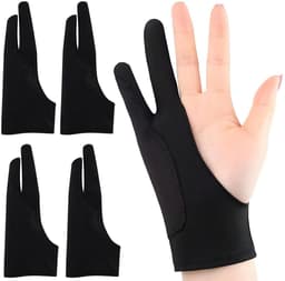 2 Stuks Tekenhandschoen voor Tablet en Touchscreen | Anti-Aanraking & Antischift — thumbnail 1
