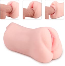 EroLovera 3-in-1 Realistische Masturbator- Vagina, Anus & Mond - Discreet Verpakt- Lichtroze — thumbnail 1