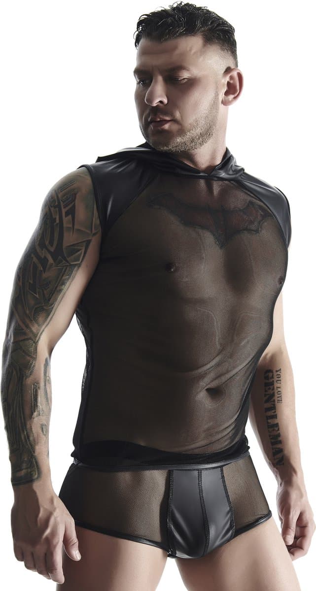 RM Mesh T-shirt met capuchon Size M — afbeelding 1