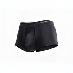 Ademende anti-zweet boxershort - Heren ondergoed - Opening tussen penis en balzak - Hygiënisch - Zwart — thumbnail 3