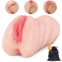 Jespro Realistische Pocket Pussy - 3-in-1 - Kunstvagina, mond en anus - Sex Toys voor Mannen en koppels - Masturbator - Blowjob Simulator - Kut - Nep Vagina - Voor Heren - Stroker - Seksspeeltjes - Erotiek - Zelf aftrekken — thumbnail 1