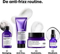 L'Oréal Professionnel Keratin Alpha Sleek Masque - Hydratation et brillance - Contrôle longue durée des frisottis et du volume - 250 ml — thumbnail 2