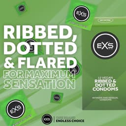 EXS Ribbed and Dotted 100 condooms — thumbnail 3