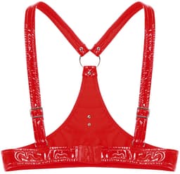 Lingerie Top - PU Leer - Latex Look - Open BH — thumbnail 3