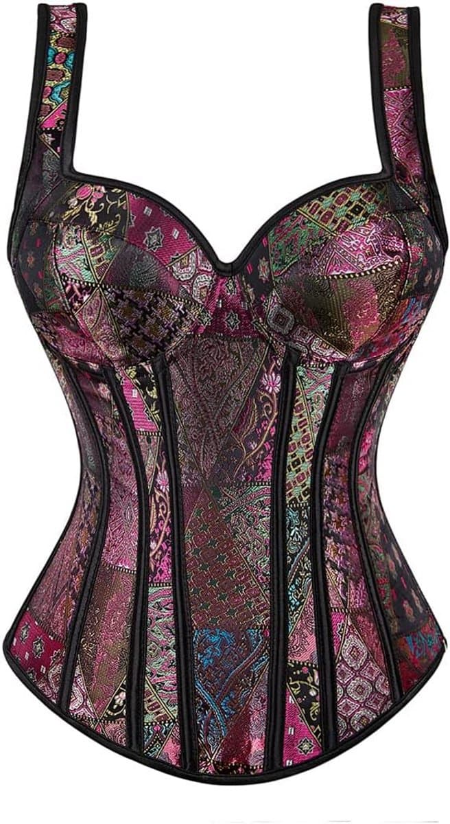 Gothic Corset Tanktop met Bandjes voor Dames en Plus Maten — afbeelding 1