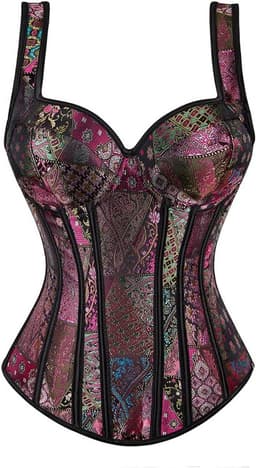 Gothic Corset Tanktop met Bandjes voor Dames en Plus Maten — thumbnail 1