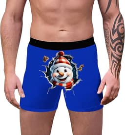 Grappige Kerst Boxershort Heren - Comfortabel Ondergoed met Feestelijke Print — thumbnail 2