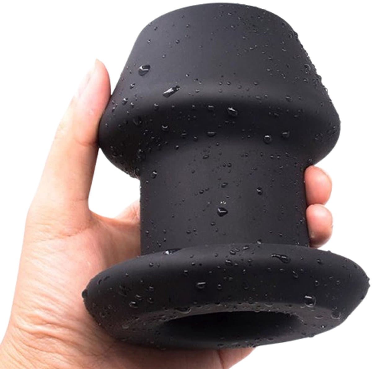 Gigantische Holle Buttplug XXL - Tunnel - Anaal - Mega - Siliconen - Zwart — afbeelding 1