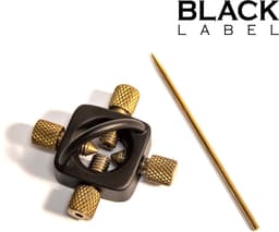 Black Label - The Sun - Tepel Marteling Tepelklem - Ook voor Naaldenspel - Zwart/Goud — thumbnail 1