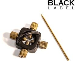 Black Label - The Sun - Tepel Marteling Tepelklem - Ook voor Naaldenspel - Zwart/Goud