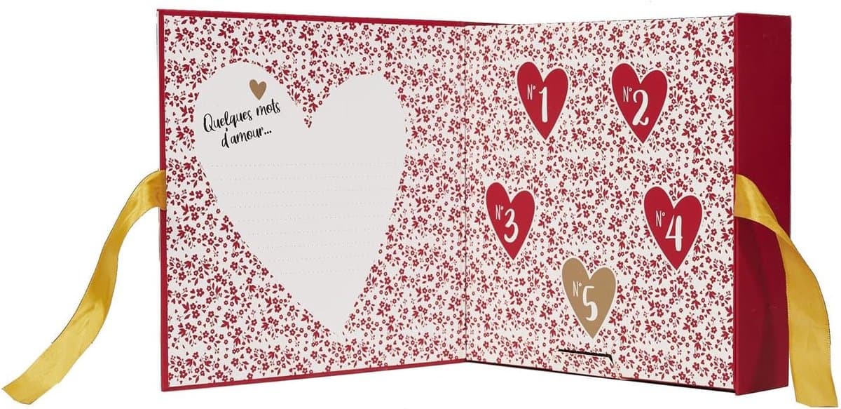 Luxe geurkaarsen set - Romantisch cadeau - Sfeervol diner - 5 geurende kaarsen - 1500 gram - Rood — afbeelding 1