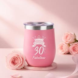 Verjaardag Cadeau Set - Unieke Geschenken Vrouwen - Verras Dichtbij - Echte Rozen Geurkaars - 20x20x26 cm - Roze — thumbnail 3