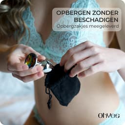 Metalen Buttplugs voor mannen en vrouwen - Buttplug Set 3-Delig - Anal & Butt Plug - Roze — thumbnail 7