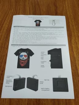 LED T-shirt voor Hiphop en Feesten - Geluid Geactiveerd Kostuum voor Halloween en Verjaardag — thumbnail 3