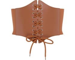 Elastische Corset Riem met Veter voor Halloween en Cosplay - Taille Cincher
