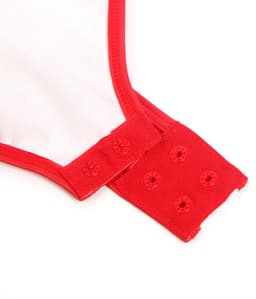 Sexy Lingerie Body Dames – Luxe Lingerie – Rood – Wetlook Lingerie met Cut-Out Detail – Lak – Latex – Erotische Lingerie – Bodysuit – Lingerieset – Kinky – Erotische Body – BDSM – Shapewear Corset – Leer – PU Top – Dare to Undress Maat S, M, L, XL — thumbnail 5