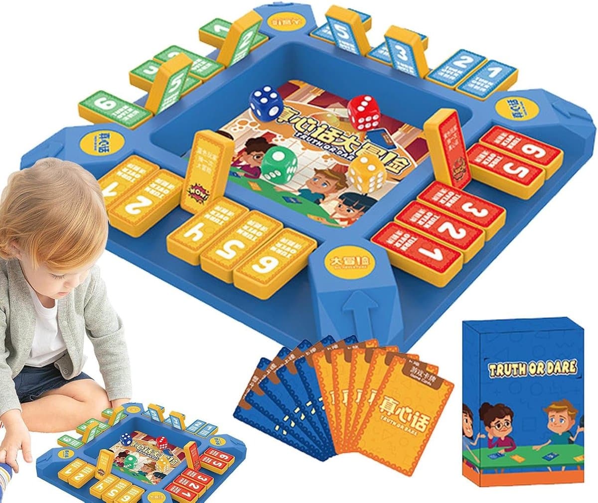Familiebordspel - Avond Vullend Spel - Gezellig Samen Spelen - 54 Opdrachtkaarten - 20x20cm — afbeelding 1