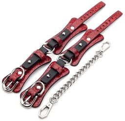 Luxe 10-Delige Bondage Set - Verstelbaar PU-Leder met Zacht Pluche - Soft Bondage Starterkit voor Koppels — thumbnail 3