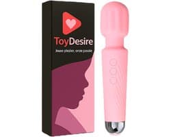 ToyDesire® Personal Massager - Vibrator voor Vrouwen - Krachtige Clitoris Stimulator - 100% Intensere Stimulatie - 20 Standen - Fluisterstil - Sex Toys voor Vrouwen - Kleur Rose
