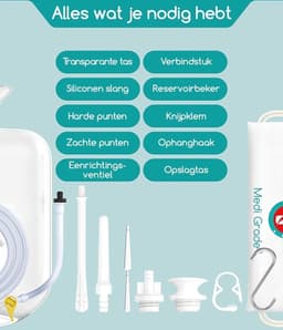 QPFO® Detox Enema Set Voor Thuisgebruik - Professionele Darmreinigingsset - Herbruikbaar Met Accessoires — thumbnail 5