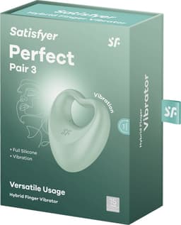 Satisfyer 2-in-1 vingervibrator en penisring 'Perfect Pair 3', 6,5 cm, lichaamsvriendelijke siliconen, oplaadbaar — thumbnail 9