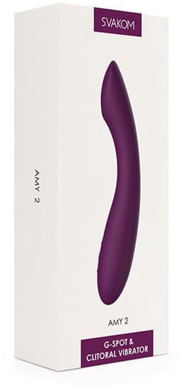 Svakom - Amy 2 - Flexibele G-Spot Vibrator - Paars — thumbnail 16