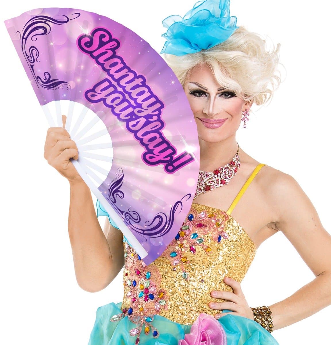shantay you slay - ventilator - 64 cm - paars — afbeelding 1