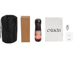 Extacia Masturbator voor Man - Pocket Pussy - Elektrisch - Blowjob Simulator - Sex Toys Mannen - Kunst Vagina - Inclusief Opbergtasje & Oplaadkabel