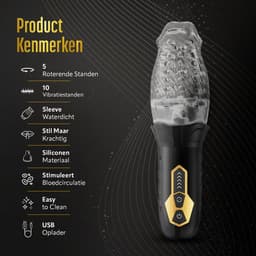 HappySexy Blauw Pocket Pussy vibration / Electrisch Pornstar - Sex toys voor mannen automatisch – Elektrische Blowjob Masturbator man - Masturbators Vibraties - Kunst vagina - Kunstkut Nep kut- Kunstvagina met vibrator — thumbnail 2