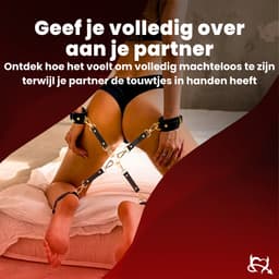 Toys Hub® Premium BDSM Set voor Koppels – Gratis 1 Maand Spannende Luisterverhalen & Ebook BDSM Basics - Hoogwaardig Leer - Bondage – Voor Beginners & Ervaren - Oogmasker – Zweep - BDSM Extreme – Sex Toys voor Koppels - Premium Opbergzak — thumbnail 8