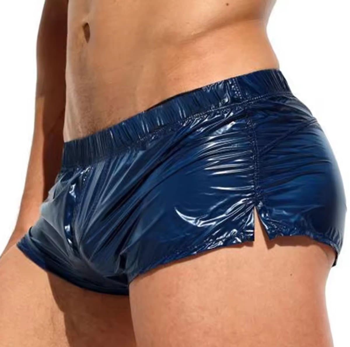 Glanzende erotische boxer heren - Mini broekje - Short - Sexy - Nylon - Spandex — afbeelding 1