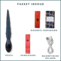 SlipperyHeights® Trista - Tentakel Vibrator - Clitoris en G-Spot Stimulatie - 9 Krachtige Standen - Dildo - Tepel Stimulator - Siliconen Sex Toy voor Vrouwen - LCD Scherm - Holografisch Groen — thumbnail 9
