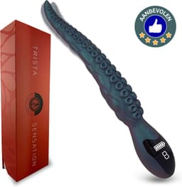 SlipperyHeights® Trista - Tentakel Vibrator - Clitoris en G-Spot Stimulatie - 9 Krachtige Standen - Dildo - Tepel Stimulator - Siliconen Sex Toy voor Vrouwen - LCD Scherm - Holografisch Groen — thumbnail 1
