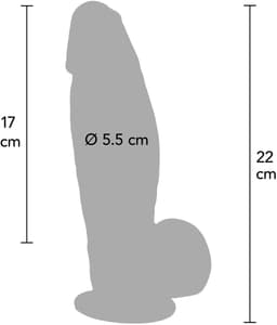 Mega Realistische Dildo Silicone - 22 cm — thumbnail 3
