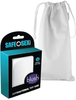 Blush Safe Sex Anti-bacterial Toy Bag Large - Wit — thumbnail 3