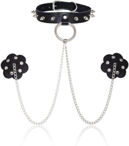Nooitmeersaai - Halsband met tepelklemmen — thumbnail 1