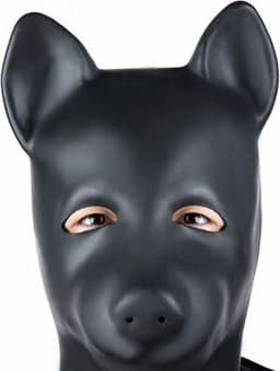 Nooitmeersaai - Latex BDSM hondenmasker - zwart — thumbnail 3