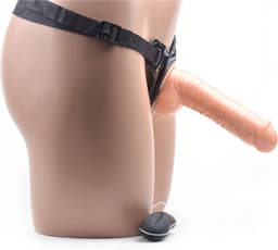 Strap-On Vibration Dildo 10 Function Vibration - Spannend voor koppels - Sex speeltjes - Sex toys - Strap on Dildo - Vibrator - Erotiek - Bondage - Vibrators voor vrouwen - Sexspelletjes voor mannen en vrouwen – Seksspeeltjes - Stimulator — thumbnail 2