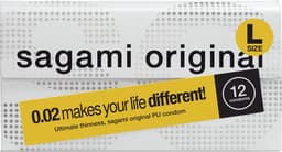 Sagami Original 0.02 L-size (2nd generation) ultradunne latexvrije condooms van polyurethaan — thumbnail 1