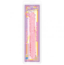 Doc Johnson Crystal Jellies dubbele dildo Jr. Double Dong roze - 30,23 cm — thumbnail 9
