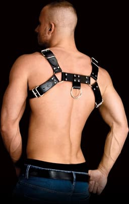 Ouch! Costas 2 Leren Torso Harnas - Zwart — thumbnail 5