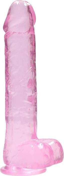 9" / 23 cm Realistic Dildo With Balls - Pink — thumbnail 4