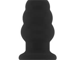 No.50 - Medium Hollow Tunnel Butt Plug - 4 Inch - Black