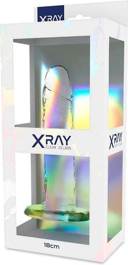 X RAY | Xray Clear Cock 18cm X 4cm | Realistic Dildo | Sex Toy for Woman | Dildo | Sex Toy for Man — thumbnail 6