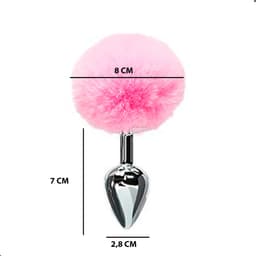 Daily Joy Buttplug – Konijnenstaart – Rollenspel – Anale staart – Roze — thumbnail 3