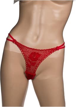 Roos met rode G-string – Origineel Valentijnscadeau voor haar – One size – Lengte 43 cm – Humoristisch en romantisch – Rode lingerie cadeau — thumbnail 12