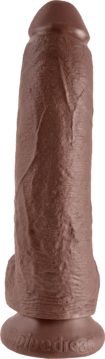 Pipedream King Cock realistische dildo Cock - With Balls bruin - 10,25 inch — afbeelding 1