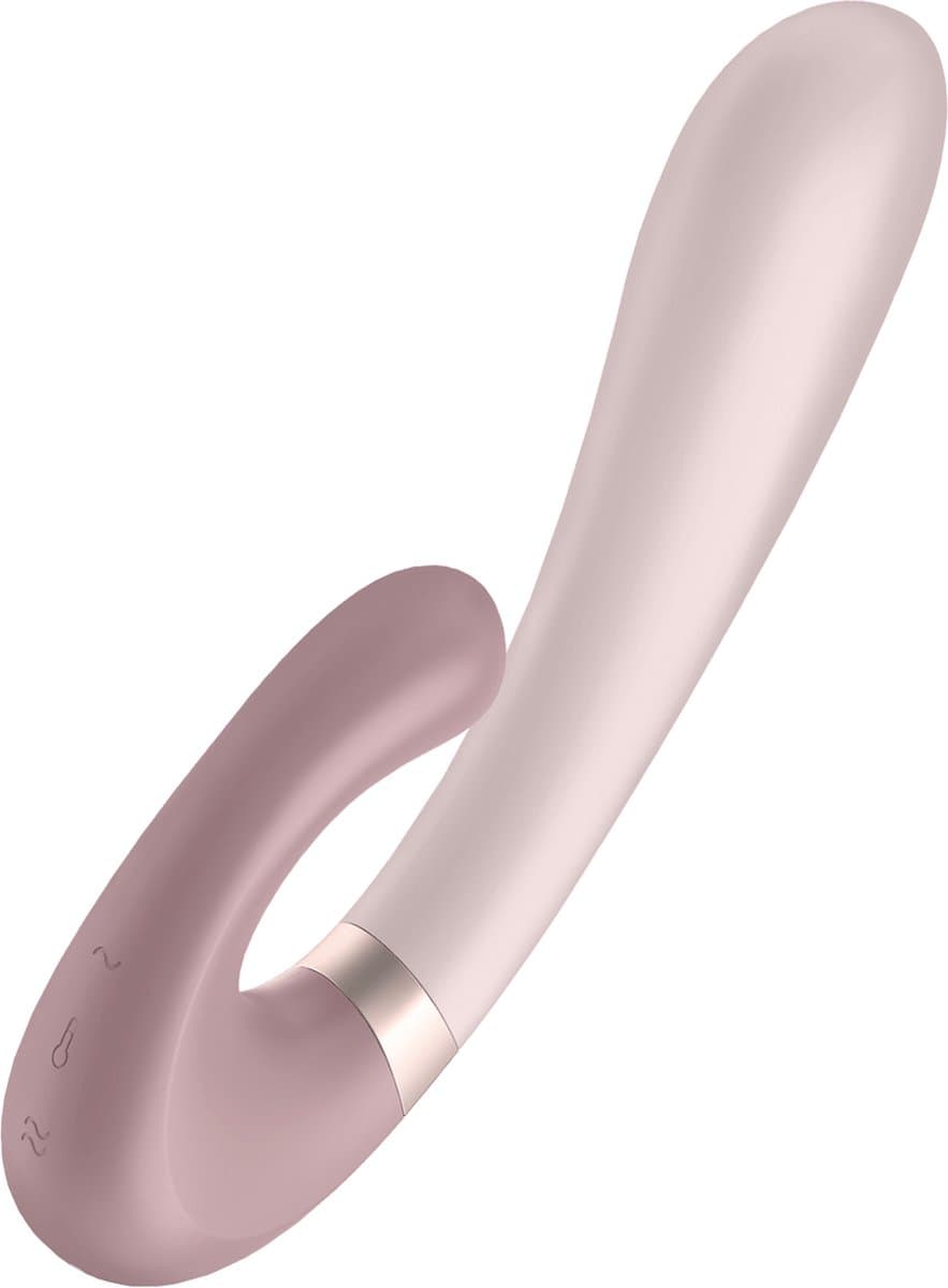 Satisfyer, Bluetooth Rabbit, Heat Wave, 20 cm, met warmtefunctie, met app-bediening, 2 motoren, gemaakt van siliconen — afbeelding 1