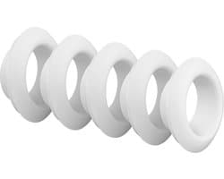Opzetstukken voor Satisfyer Pro Deluxe Next Generation | huidvriendelijk siliconen | wit | 5 stuks