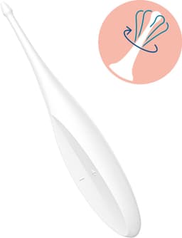 Satisfyer, oplegvibrator, tip vibrator, 'Twirling Fun', 17,5 cm, waterdicht, oplaadbaar, lichaamsvriendelijke siliconen — thumbnail 4
